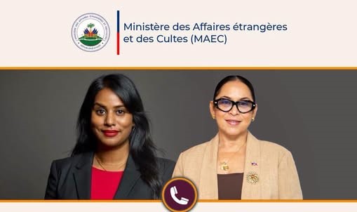 Entretien entre Raina Forbin et Uma Kumaran autour du renforcement de la coopération haïtiano-britannique