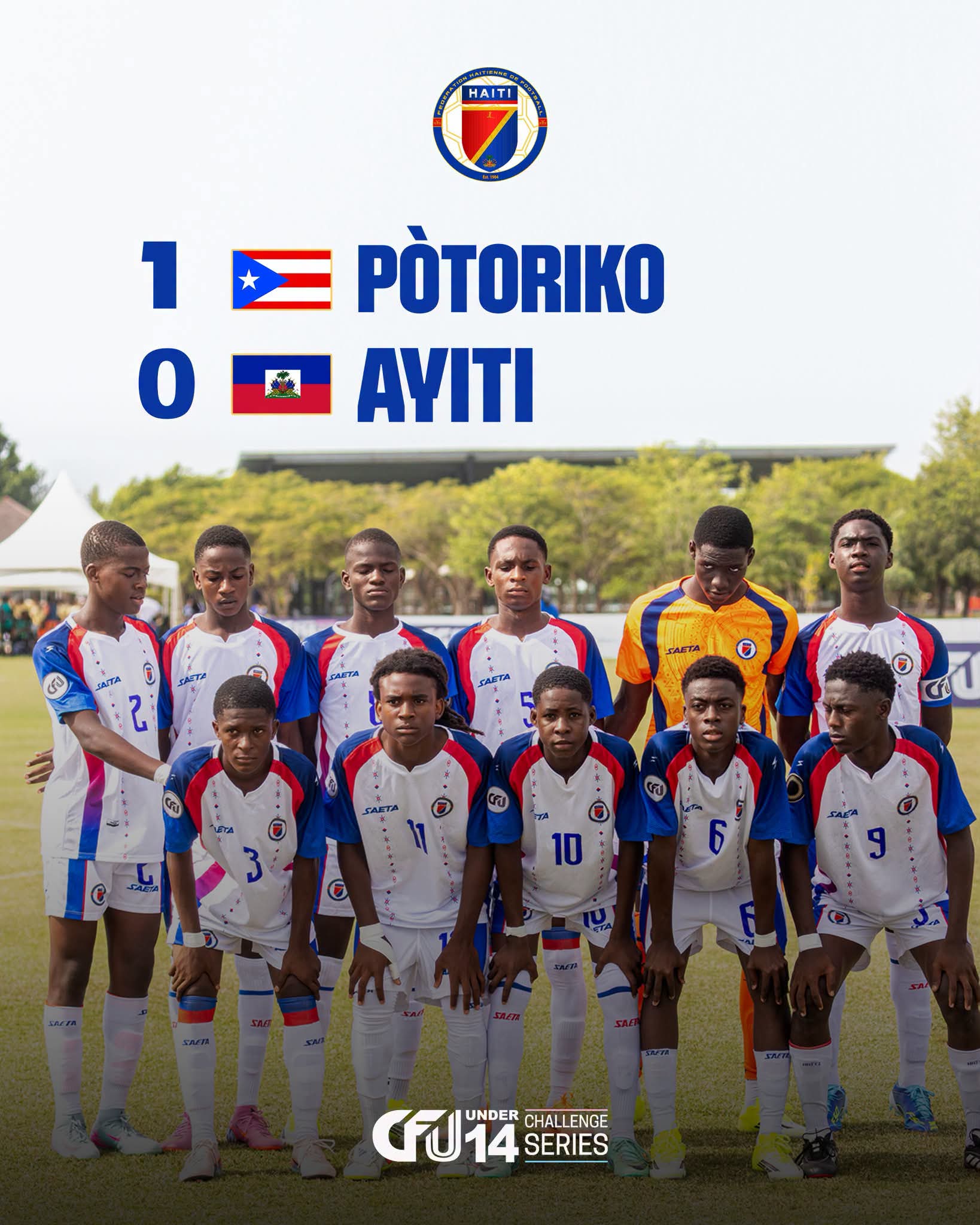CFU Challenge Series U14 : Haïti s'incline face à Porto Rico avant de retrouver la République dominicaine
