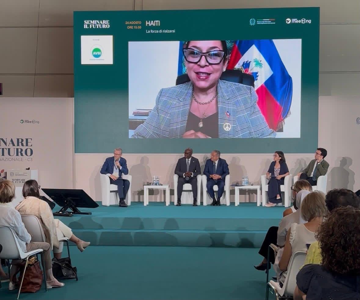 Raina Forbin défend une coopération plus étroite entre Haïti et l’Italie
