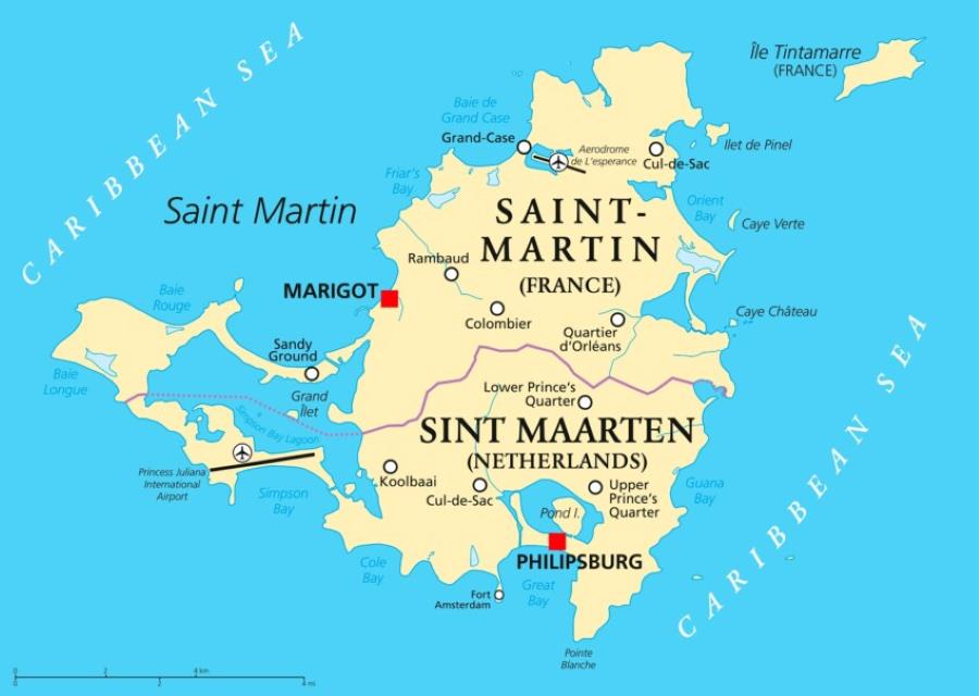 Saint-Martin : une île, deux administrations
