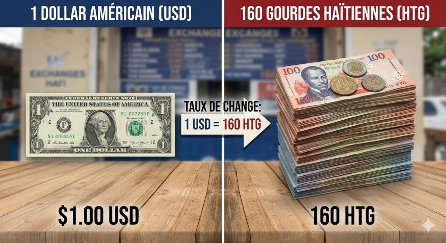 Un taux de change à 160 gourdes pour un dollar, à quoi ça sert ?