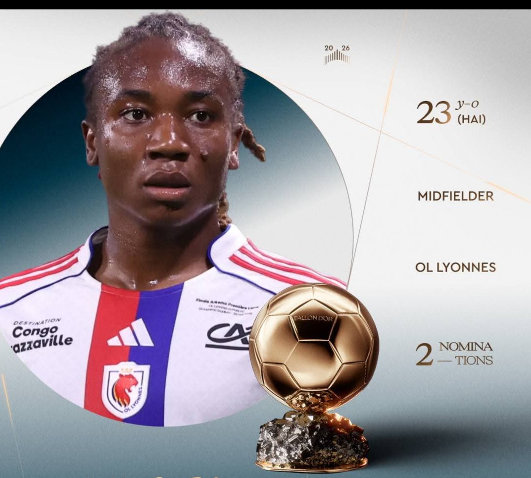 Melchie Dumornay nominée dans la course au ballon d'or 2026