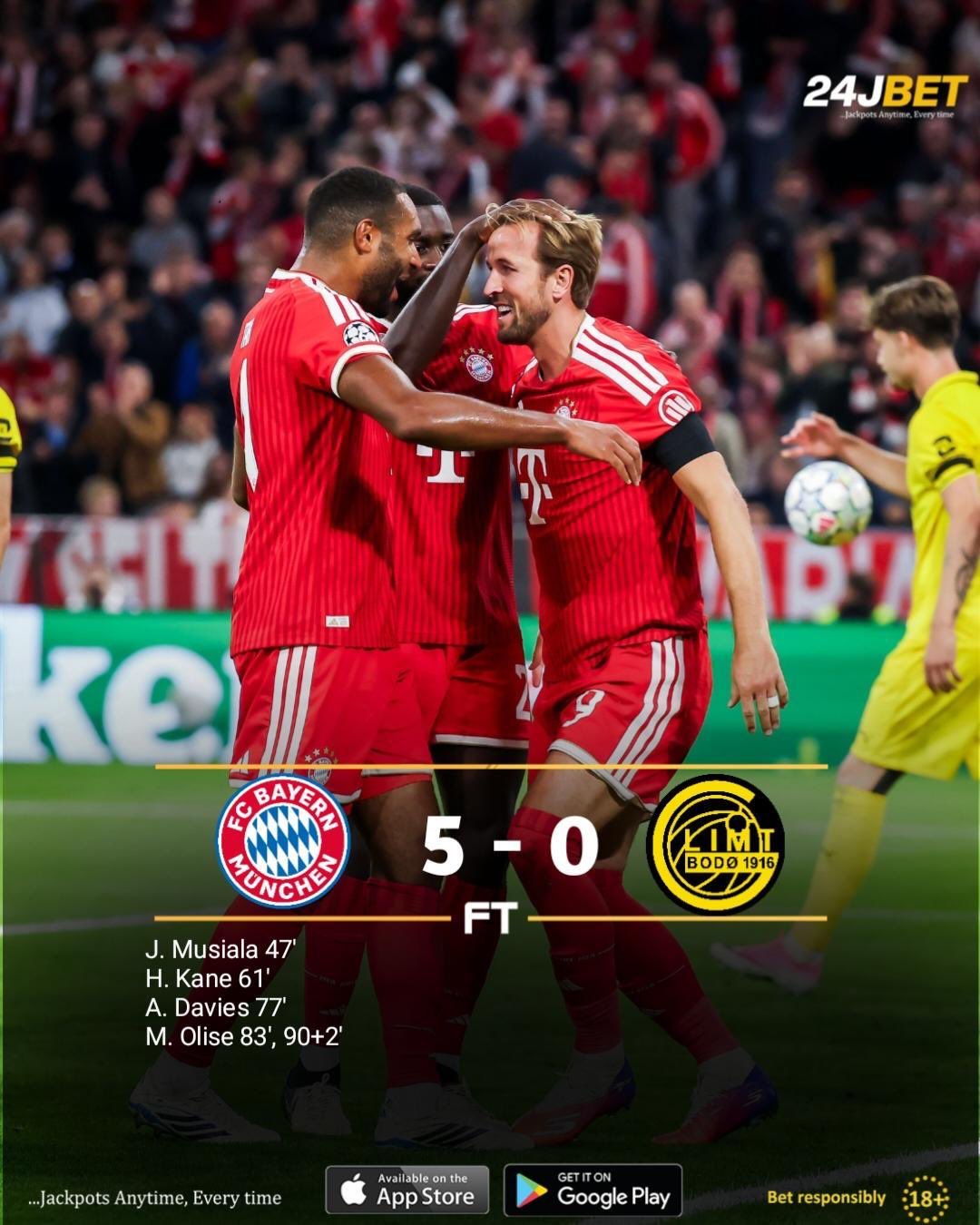 Le Bayern Munich s’impose largement face à Bodo/Glimt