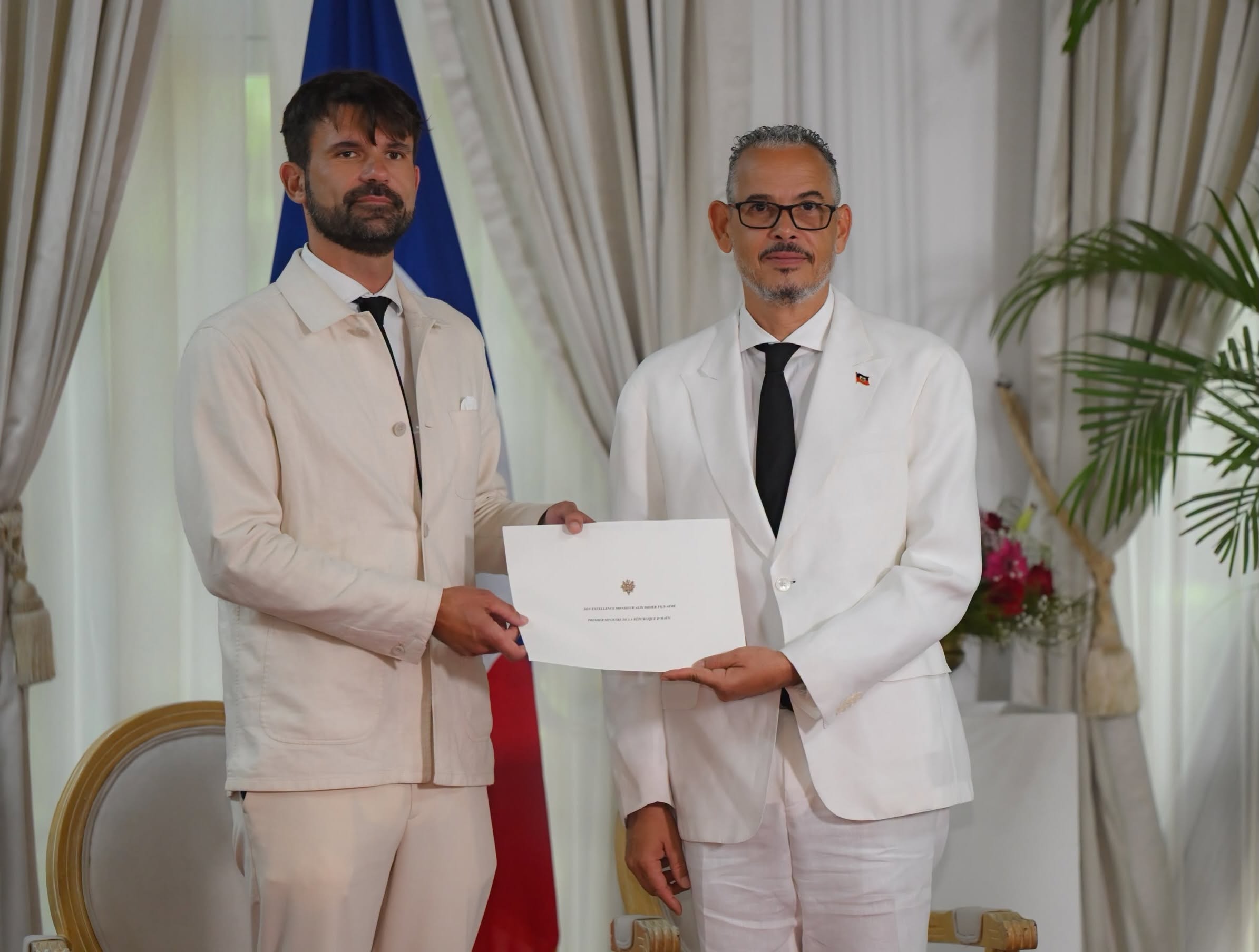 Gautier Lekens prend ses fonctions d’ambassadeur de France en Haïti