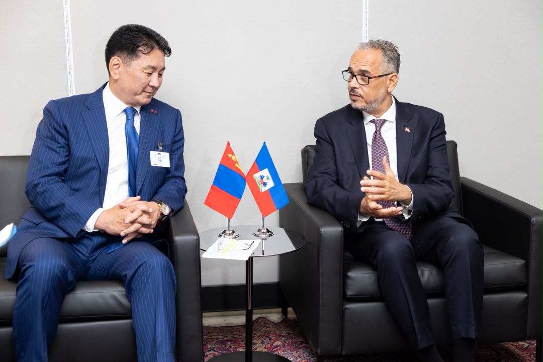 ONU: le premier ministre Alix Didier Fils-Aimé rencontre le président de la Mongolie