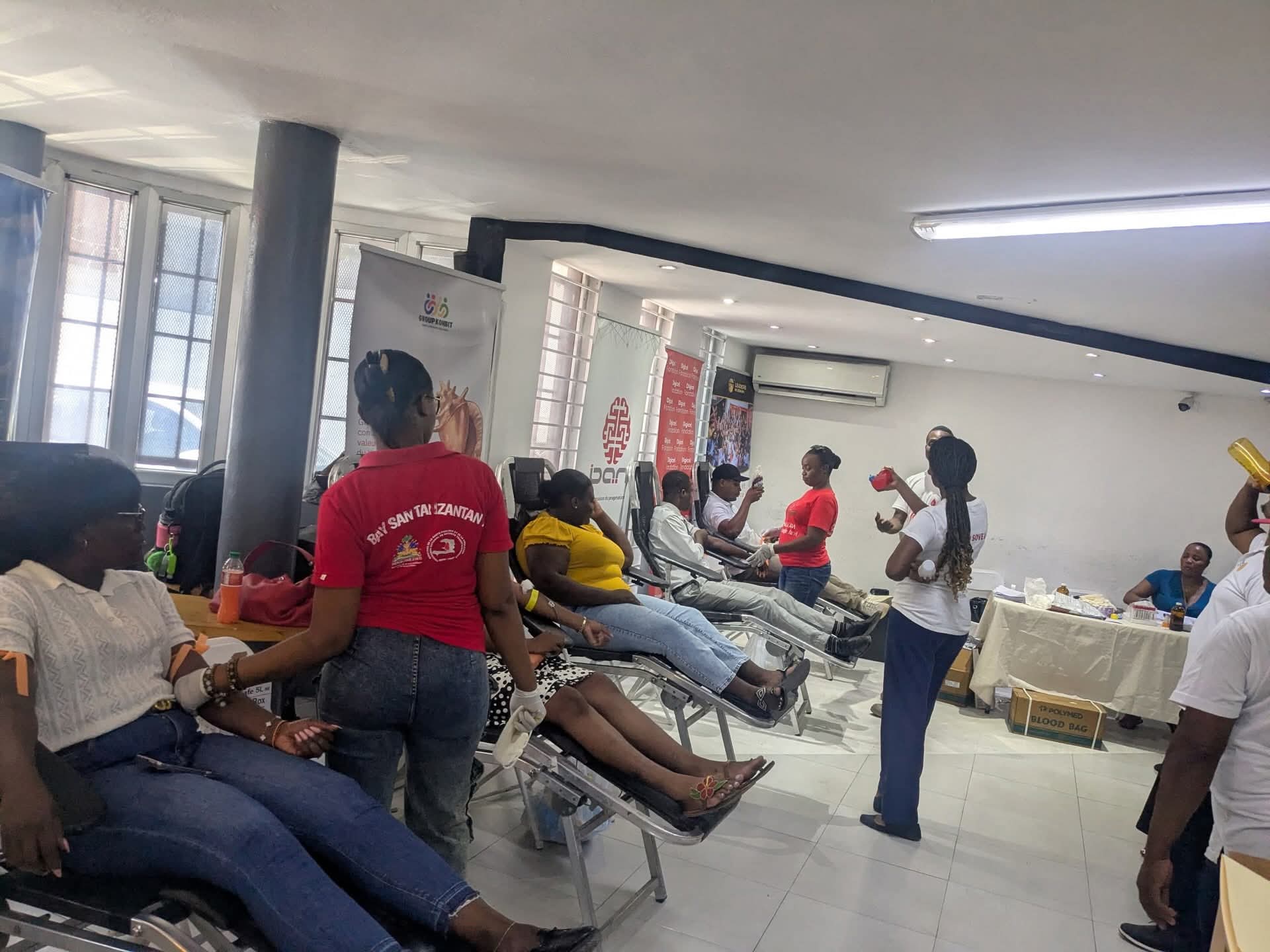 « Konbit San Pou San » collecte environ 90 poches de sang, dont plus de 60 à Port-au-Prince