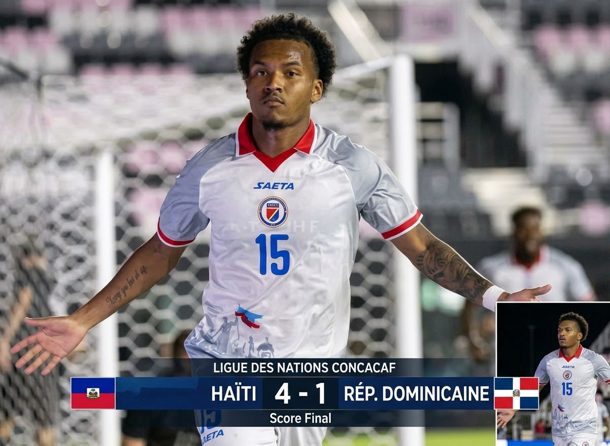 Football : Haïti surclasse la République dominicaine (4-1)