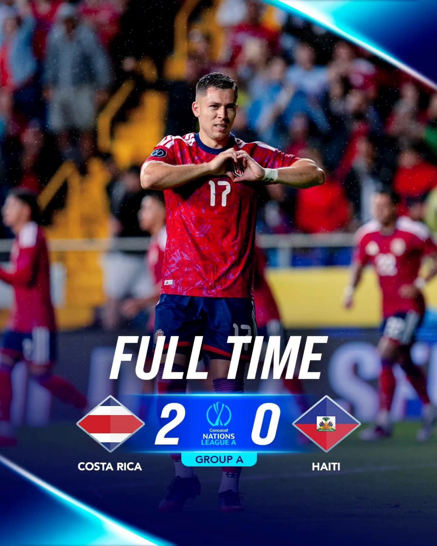 Défaite des Grenadiers 2-0 face au Costa Rica