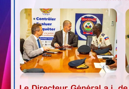 Rencontre entre le directeur général de la PNH et le nouvel ambassadeur du Canada