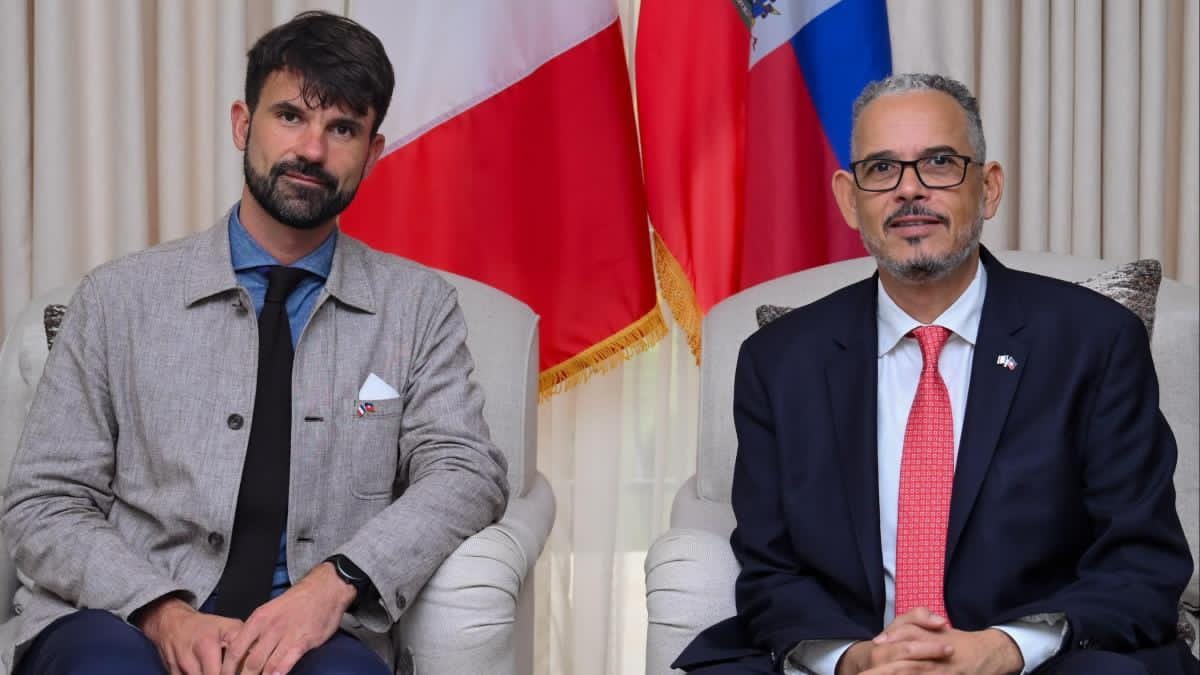 Alix Didier Fils-Aimé aborde la sécurité et les élections avec l’ambassadeur français Gautier Lekens