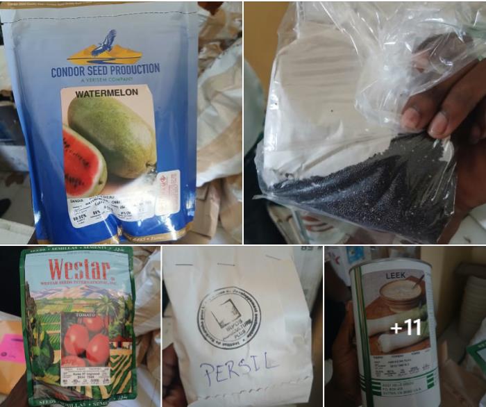 Distribution de semences maraîchères aux agriculteurs du Sud