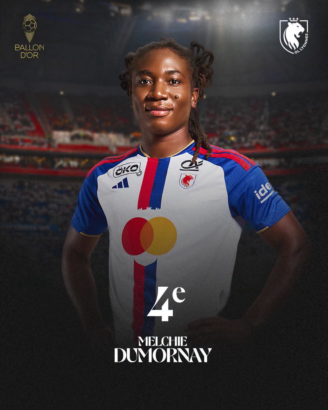 Ballon d’or 2026 : Melchie Dumornay échoue au pied du podium