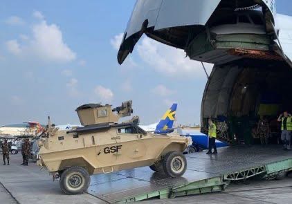 L’Allemagne facilite le transport de plus de 600 tonnes de matériel destinées à la Force de répression des gangs